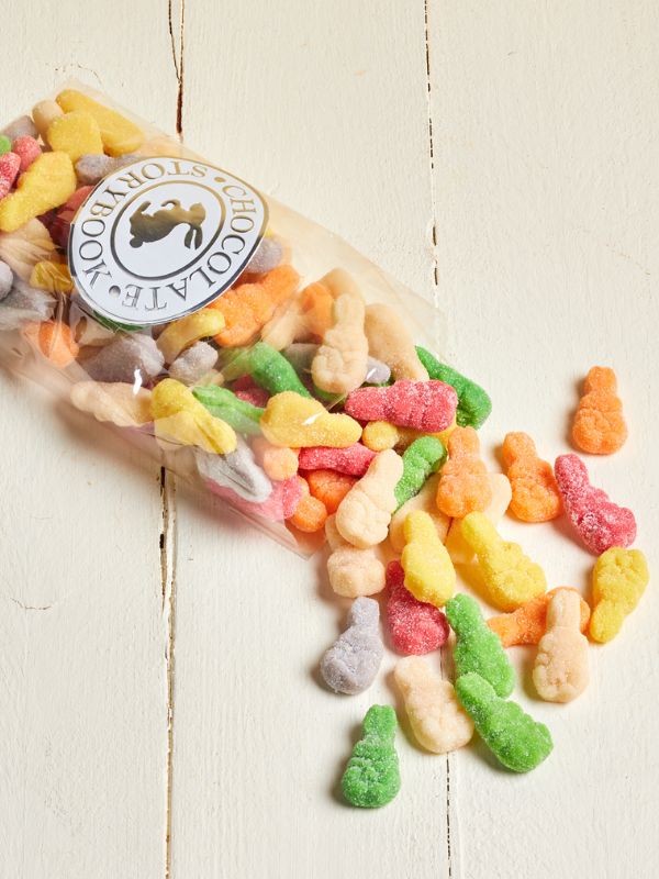 1 lb. cello bag of Sanded Gummy Rabbits